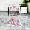 Mother-In-Law Pink Purple Gravestone Plaque Sympathy Gift Keepsake Memorial Gift