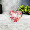 Custom Ornament Home Floral Heart House Plaque Keepsake Gift
