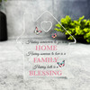 Butterflies Home Family Blessing Heart House Plaque Keepsake Gift