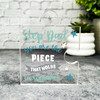 Gift For Stepdad Piece Holds Us Together Puzzle Plaque Keepsake Gift