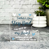 Step Dad Piece Of My Heart Father's Day Present Puzzle Plaque Keepsake Gift