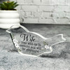 Wife White Floral Robin Plaque Sympathy Gift Keepsake Memorial Gift
