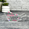 Godchild Pink Floral Robin Plaque Sympathy Gift Keepsake Memorial Gift