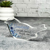 Grandchild Blue Floral Robin Plaque Sympathy Gift Keepsake Memorial Gift