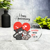 Gift For Wedding Anniversary Cat Couple Heart Plaque Keepsake Gift