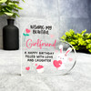 Girlfriend Cute Bunny Happy Birthday Present Heart Plaque Keepsake Gift