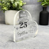 25th Gift For Wedding Anniversary I Love You Still Heart Plaque Keepsake Gift