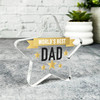 Custom Ornament Gold World's Best Dad Star Plaque Keepsake Gift