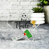 Custom Ornament Gift For Best Uncle Football Elements Star Plaque Keepsake Gift