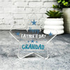 Grandad Happy Father's Day Present Blue Star Plaque Keepsake Gift