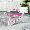 Pink Bunting Congratulations On Your New Venture Star Plaque Keepsake Gift