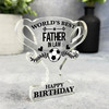 Football World's Best Father-In-Law Birthday Present Trophy Plaque Keepsake Gift