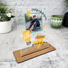 Well Done Gift Lightbulb Congratulations Photo Personalised Gift Acrylic Plaque