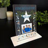 Congratulations Well Done Gift Blue Star Photo Personalised Gift Acrylic Plaque