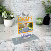 Huge Congratulations Gift Orange Photo Custom Personalised Gift Acrylic Plaque