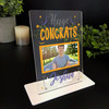 Huge Congratulations Gift Orange Photo Custom Personalised Gift Acrylic Plaque