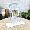 Congratulations Gift Blue Star Photo Custom Personalised Gift Acrylic Plaque