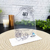 40 Years Service 40th Anniversary Art Line With Logo Gift Employee Custom Plaque