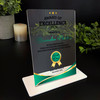 Award Of Excellence Gold Green Gift Employee Colleague Team Member Custom Plaque