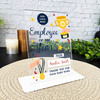 Employee Of The Year Award Trophy Gift Employee Custom Personalised Gift Plaque