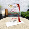 Doctor Nurse 30 Years Service 30th Anniversary Gold Red Gift Employee Plaque