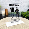 10 Yrs Service 10th Anniversary Dark Skin Short Hair Her Police Gift Plaque