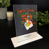 50 Years Service 50th Anniversary Envelope With Gift Employee Custom Plaque