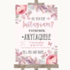 Blush Rose Gold & Lilac Instagram Photo Sharing Personalised Wedding Sign