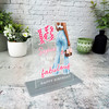 18th Birthday Gift Fashion Jeans Dark Skin Girl Personalised Gift Acrylic Plaque