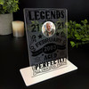 21st Birthday Gift Black Legends Were Born Photo Custom Personalised Gift Plaque