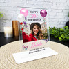 30th Birthday Gift Floral Balloons Photo Custom Personalised Gift Acrylic Plaque 30th Birthday Gift Floral Balloons Photo Custom Personalised Gift Acrylic Plaque