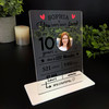 10th Birthday Gift Years Breakdown Photo Custom Personalised Gift Acrylic Plaque