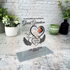 Great Grandson Heart Wings Photo Memorial Keepsake Gift Personalised Gift Plaque