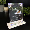 Brother Dark Skin Sleep Baby Boy Copy Memorial Keepsake Gift Personalised Plaque