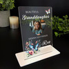 Granddaughter Butterflies Heart Photo Memorial Keepsake Gift Personalised Plaque