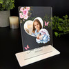 Granddaughter Sleep Angel Heart Photo Memorial Keepsake Gift Personalised Plaque