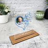 Grandson Heart Butterflies Photo Memorial Keepsake Gift Personalised Gift Plaque