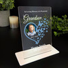 Grandson Heart Butterflies Photo Memorial Keepsake Gift Personalised Gift Plaque