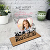 Great Granddaughter Black Heart Photo Memorial Keepsake Gift Personalised Plaque