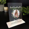 Great Granddaughter Wreath Photo Memorial Keepsake Gift Personalised Gift Plaque