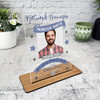 Network Manager Thank You Job Blue Photo Gift Employee Personalised Gift Plaque