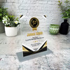 Thank You Loyal Service Award Black Gold Gift Employee Personalised Gift Plaque Thank You Loyal Service Award Black Gold Gift Employee Personalised Gift Plaque