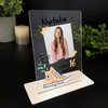 16th Birthday Gift Yellow Floral Trainer Photo Personalised Gift Acrylic Plaque