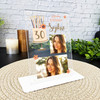 30th Birthday Gift For Female Peach Cake Photo Personalised Gift Acrylic Plaque