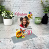 30th Birthday Gift For Her Sun Butterflies Heart Photo Personalised Gift Plaque