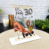 30th Birthday Gift Legs Champagne Photo Custom Personalised Gift Acrylic Plaque