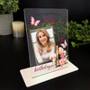 50th Birthday Gift For Her Champagne Butterflies Photo Personalised Gift Plaque