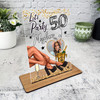 50th Birthday Gift Legs Champagne Photo Custom Personalised Gift Acrylic Plaque