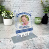 50th Birthday Gift Male Blue Star Photo Custom Personalised Gift Acrylic Plaque