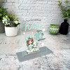 10th Birthday Gift Mint Green Cool Girl With Baby Lamb Personalised Gift Plaque